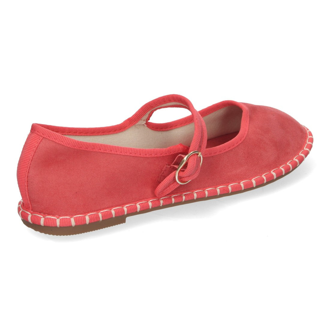 Alpargata veneciana de mujer con planas - Rojo