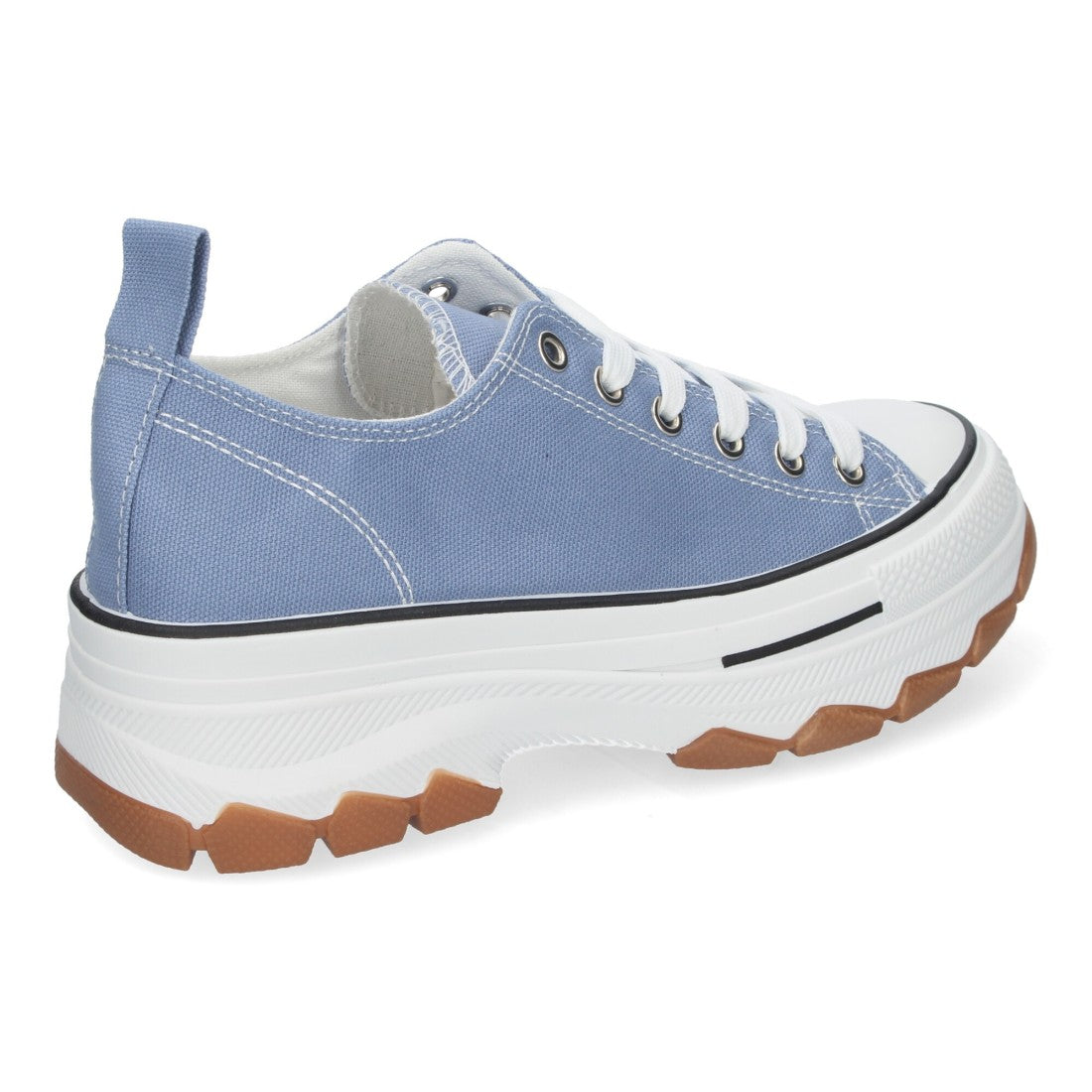 Zapatilla de plataforma de mujer con cierre de cordones