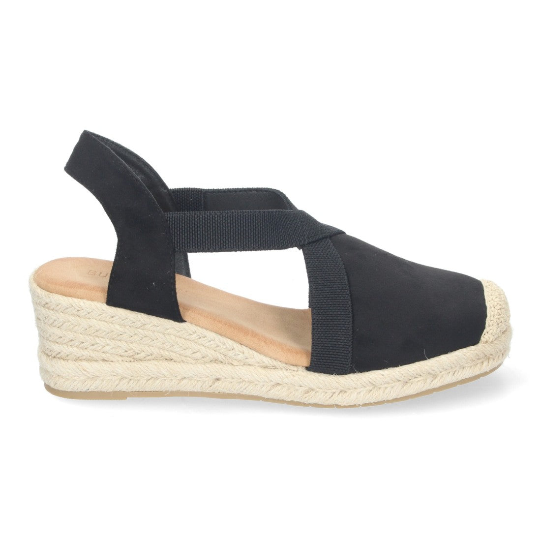 Sandalias de cuña de yute de mujer estilo elegante y casual
