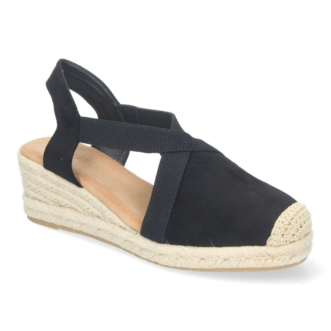 Sandalias de cuña de yute de mujer estilo elegante y casual
