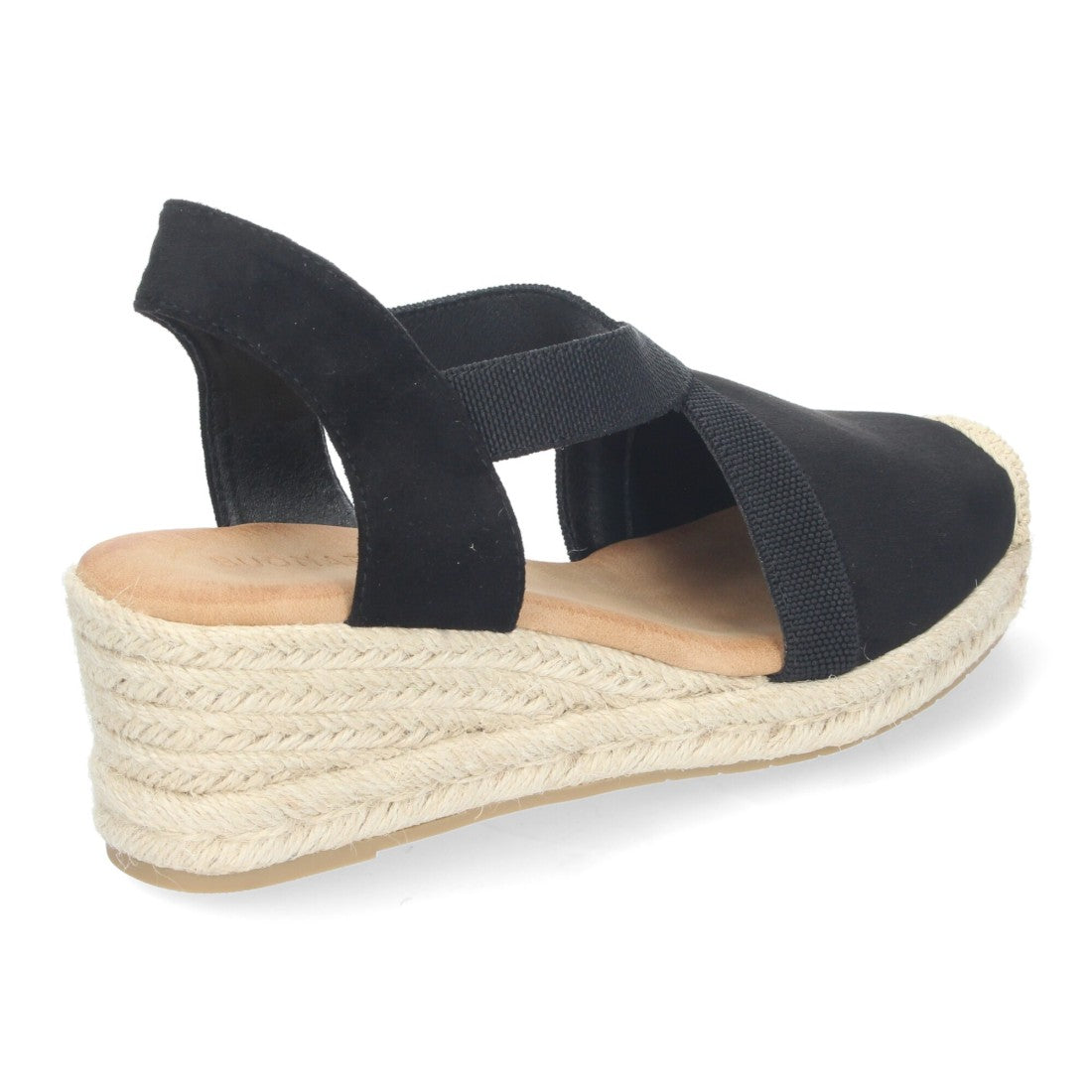Sandalias de cuña de yute de mujer estilo elegante y casual