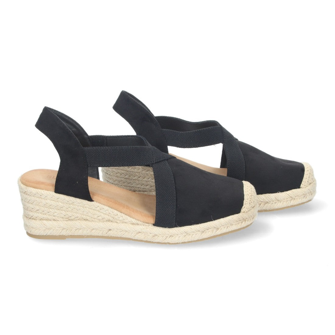 Sandalias de cuña de yute de mujer estilo elegante y casual