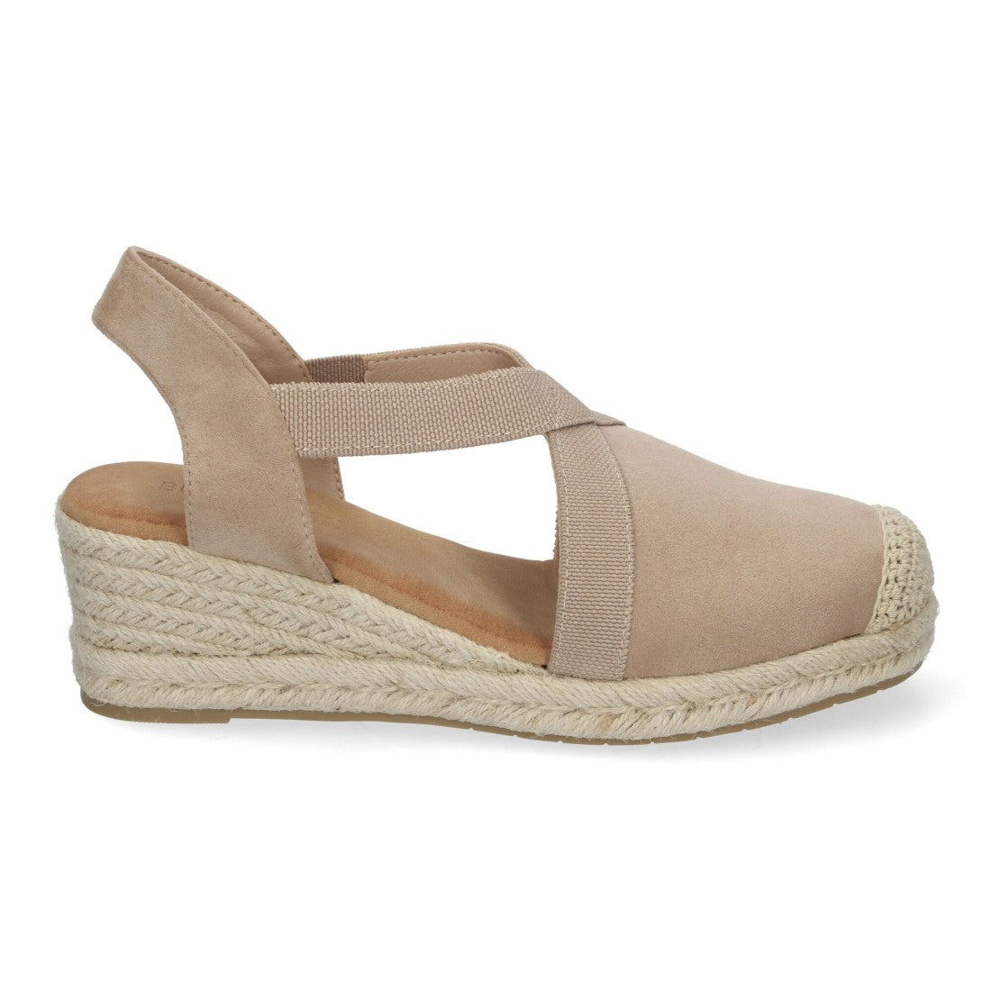 Sandalias de cuña de yute de mujer estilo elegante y casual