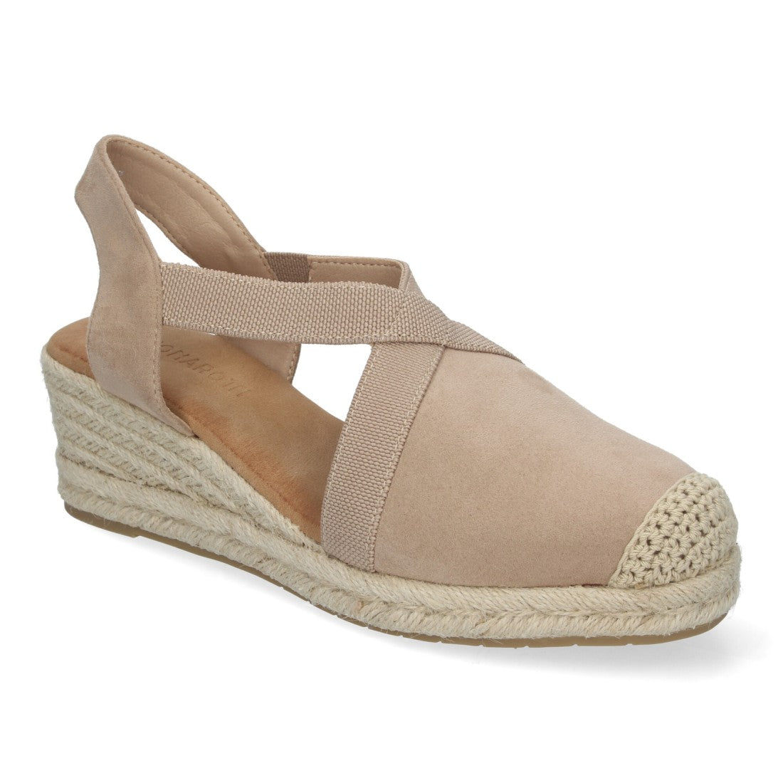 Sandalias de cuña de yute de mujer estilo elegante y casual