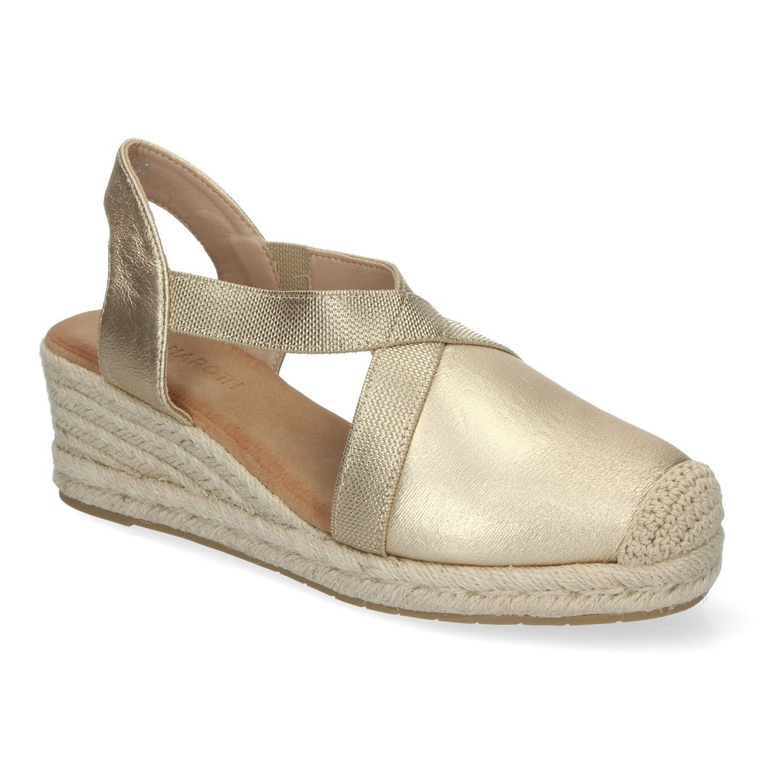 Sandalias de cuña de yute de mujer estilo elegante y casual
