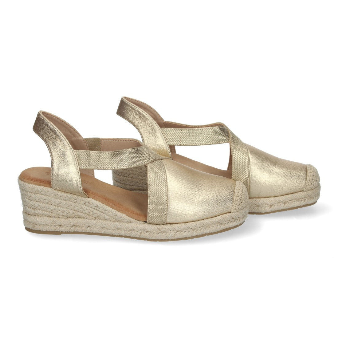 Sandalias de cuña de yute de mujer estilo elegante y casual