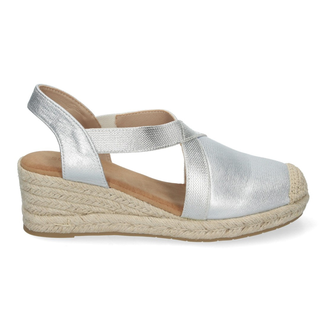 Sandalias de cuña de yute de mujer estilo elegante y casual