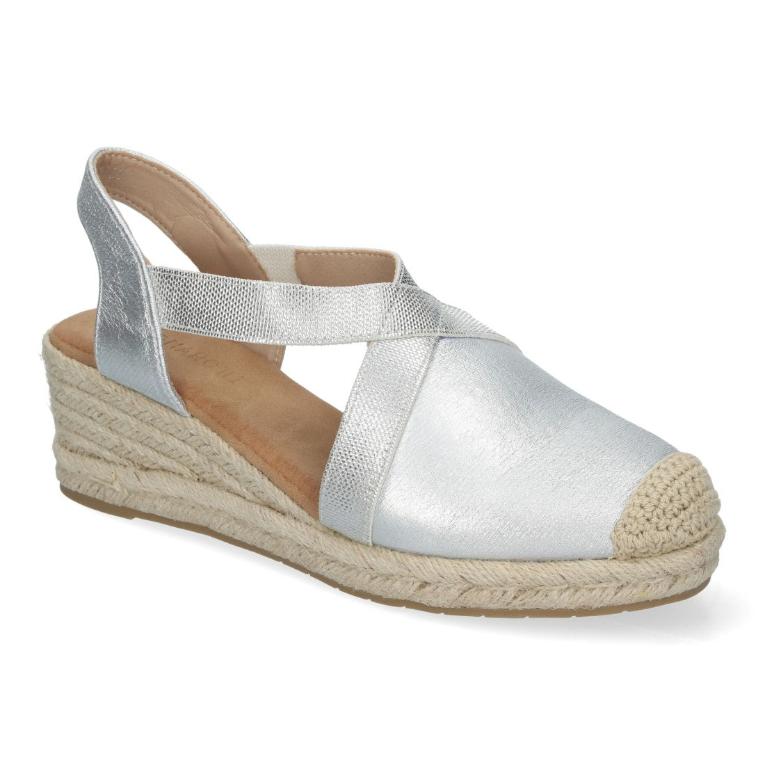 Sandalias de cuña de yute de mujer estilo elegante y casual