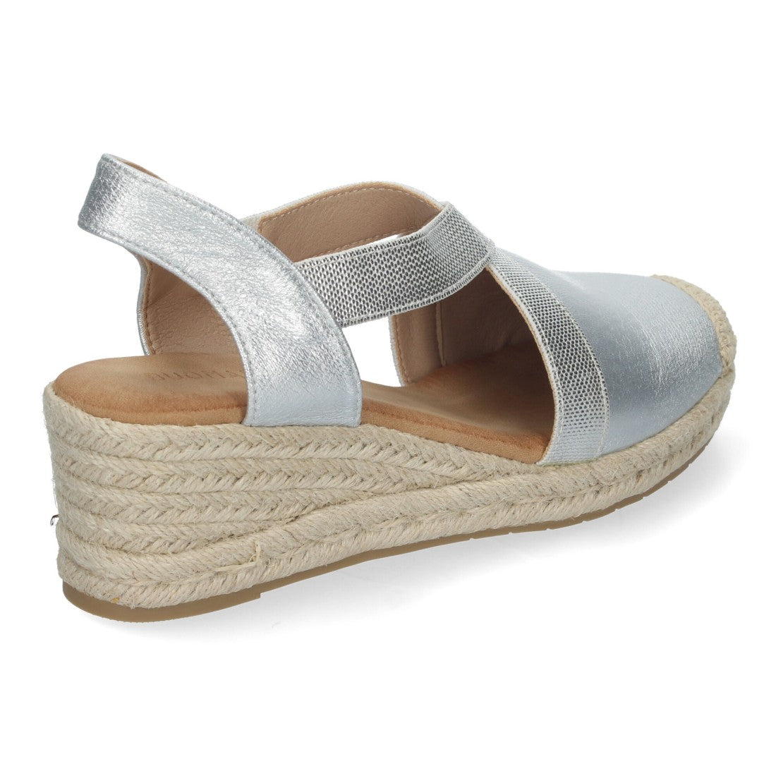 Sandalias de cuña de yute de mujer estilo elegante y casual