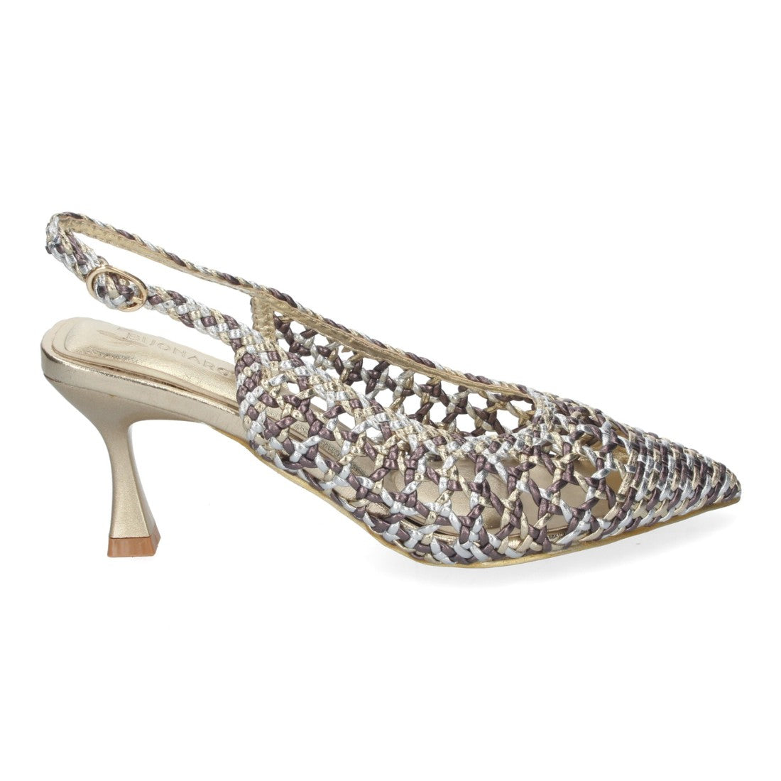 Zapato de tacón fino de mujer de punta fina