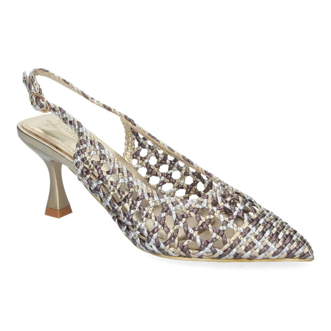 Zapato de tacón fino de mujer de punta fina