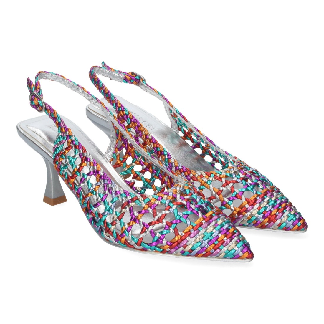 Zapato de tacón fino de mujer de punta fina