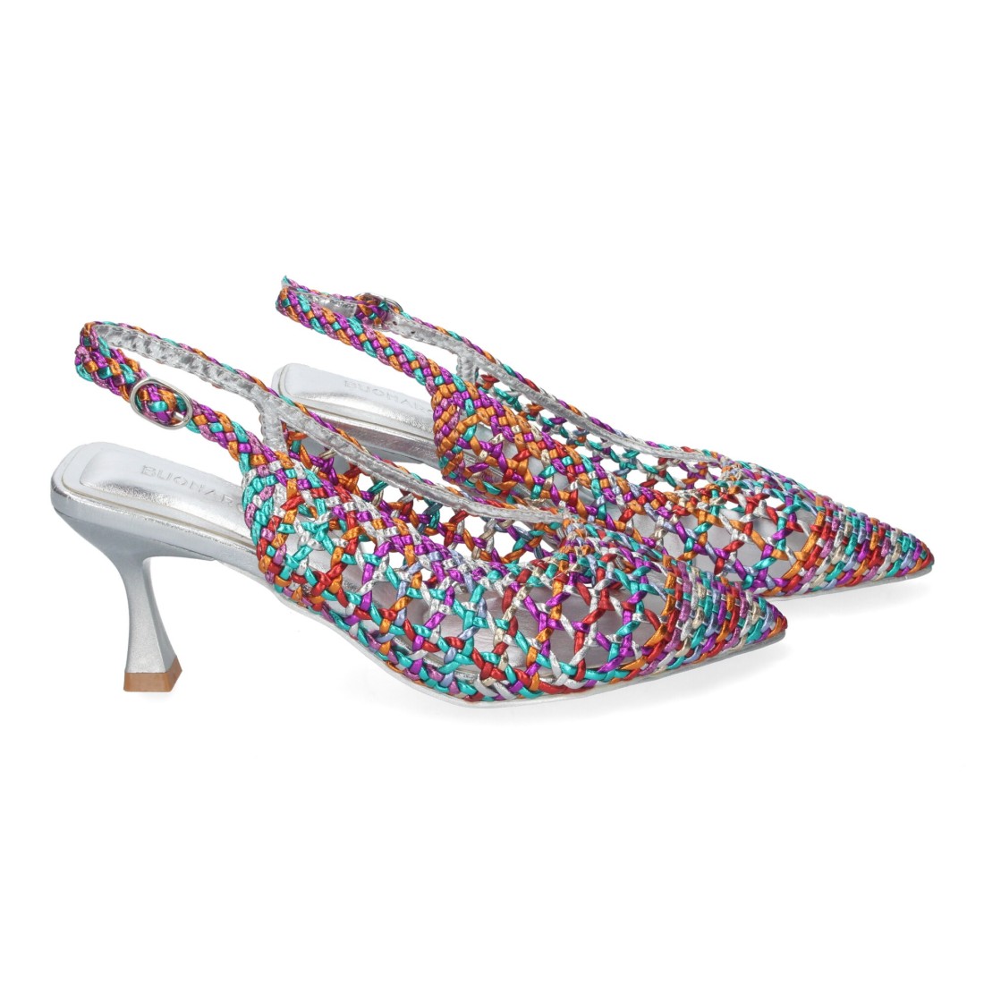 Zapato de tacón fino de mujer de punta fina