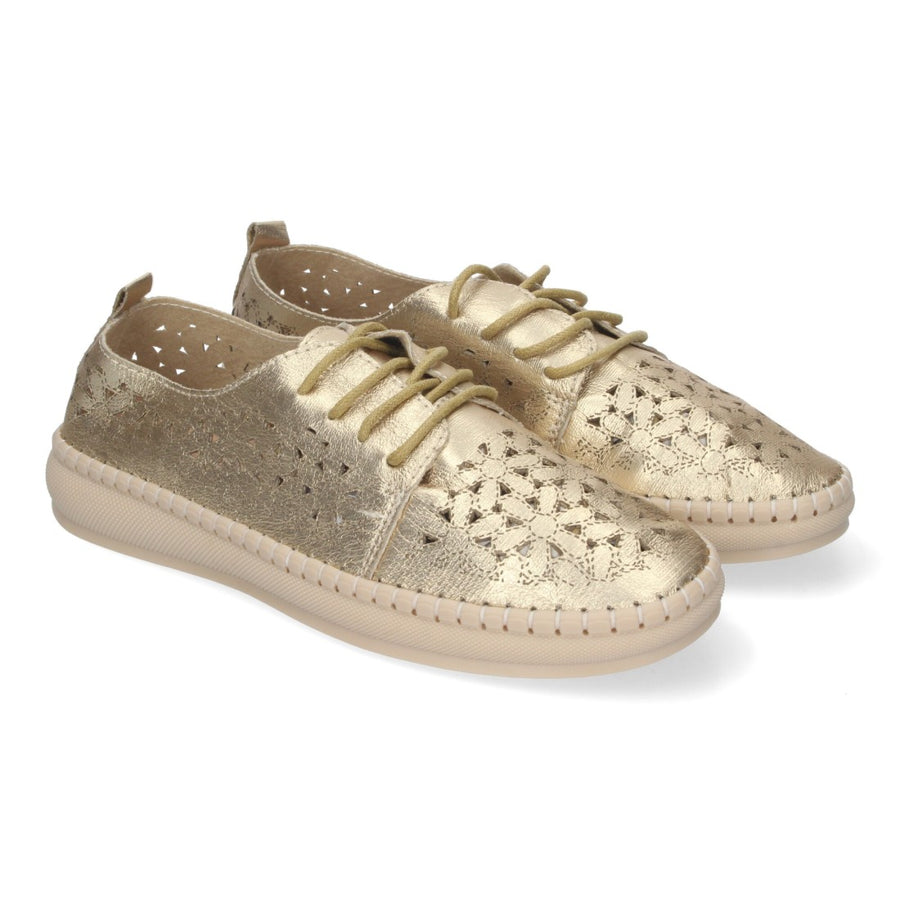 Zapato casual estilo oxford de mujer con calado