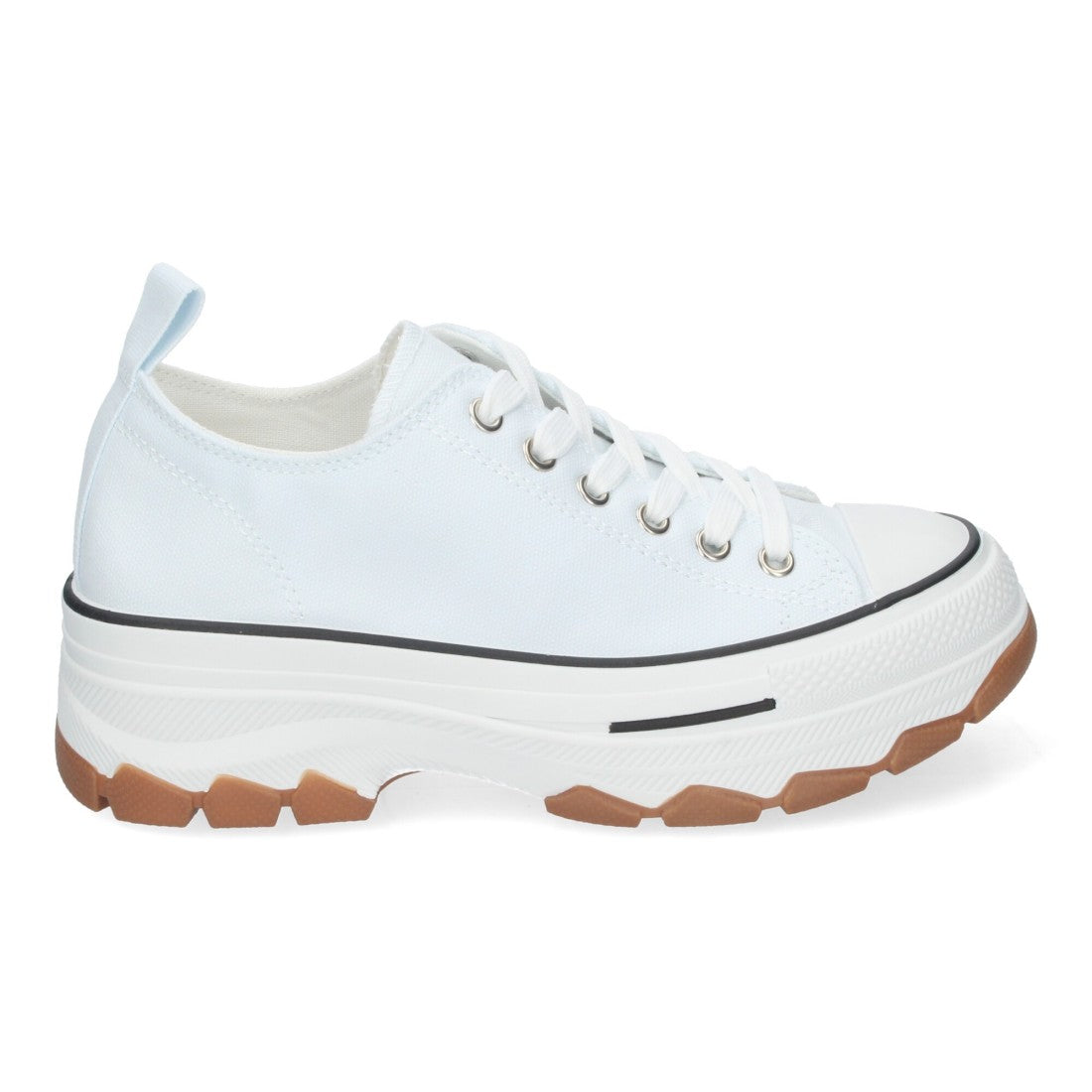 Zapatilla de plataforma de mujer con cierre de cordones