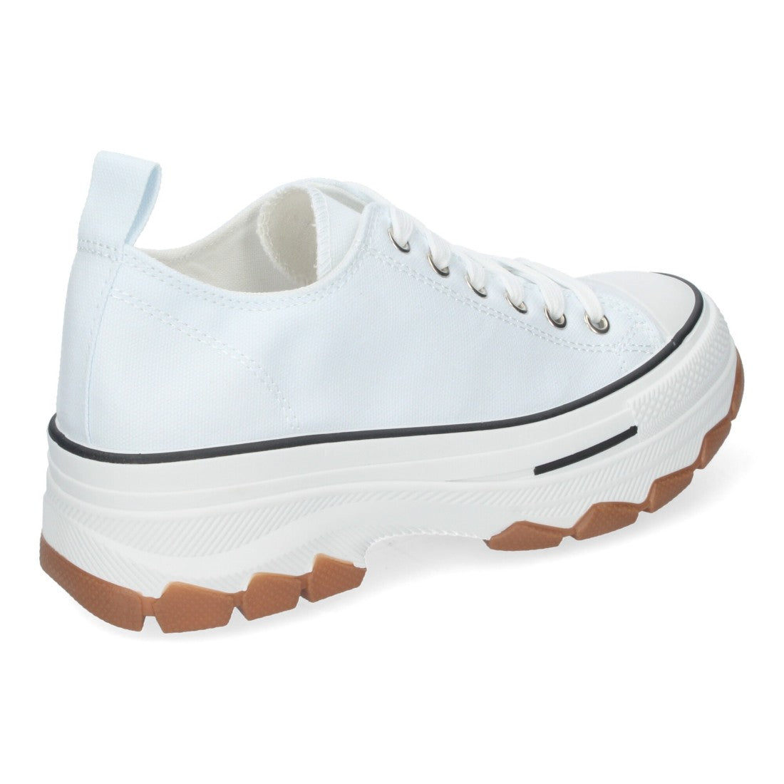 Zapatilla de plataforma de mujer con cierre de cordones