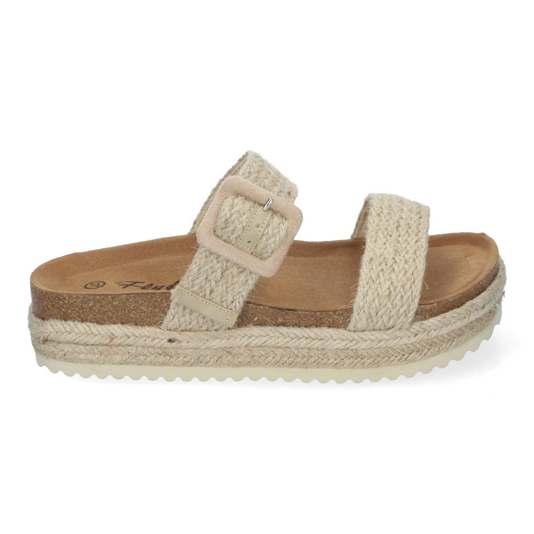 Sandalias de mujer con plataforma cómodas y elegantes - Beige