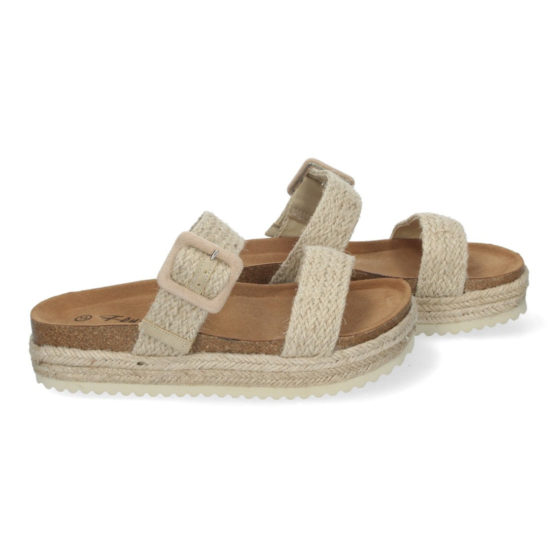 Sandalias de mujer con plataforma cómodas y elegantes - Beige
