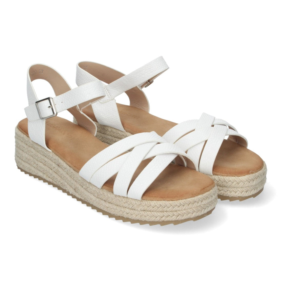 Sandalias planas de mujer con yute