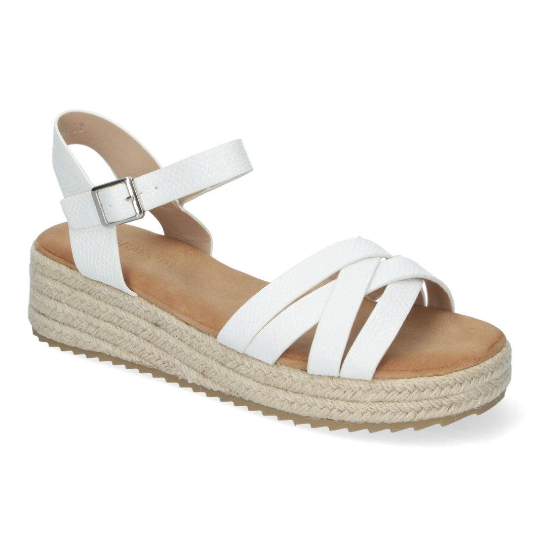 Sandalias planas de mujer con yute