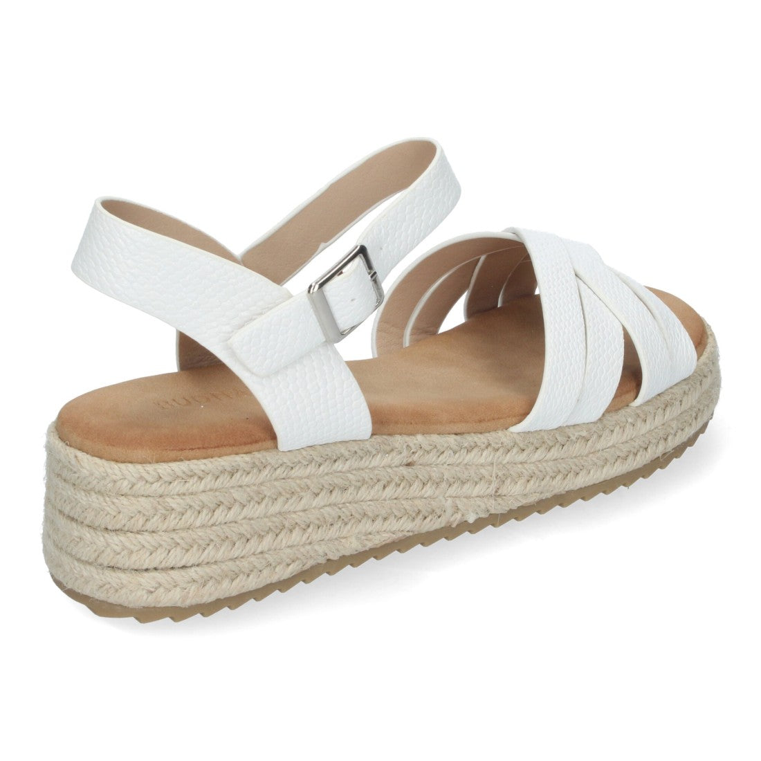 Sandalias planas de mujer con yute