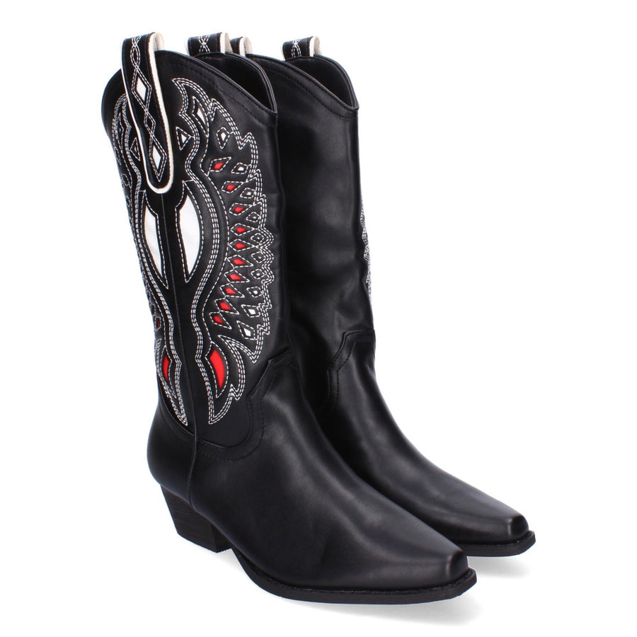 Botas cowboy de mujer - Negro (Ref. A-3304)