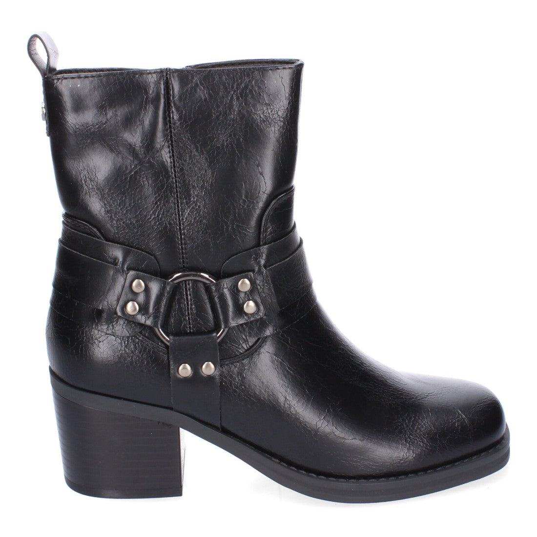 Botines de tacón de mujer con adorno de hebilla