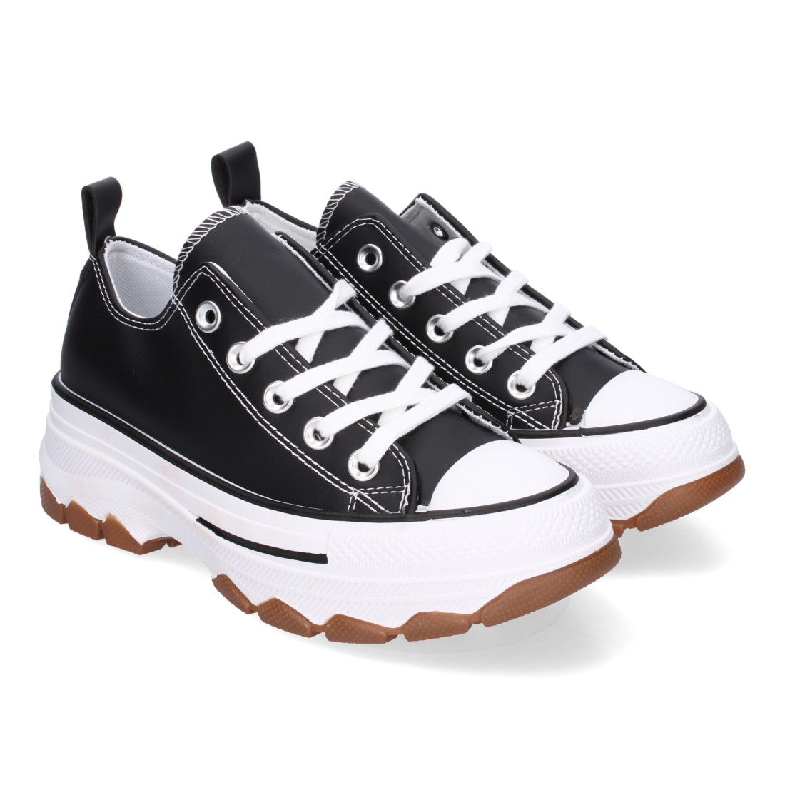 Zapatilla de plataforma de mujer con cierre de cordones