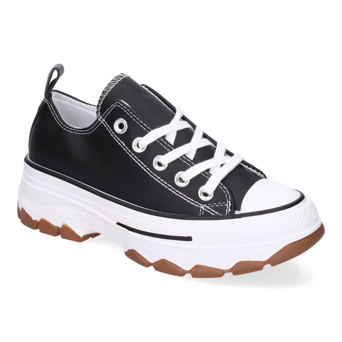 Zapatilla de plataforma de mujer con cierre de cordones