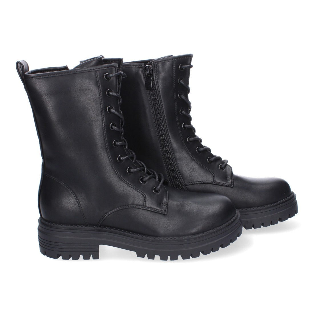 Botas de mujer estilo militar con cordones
