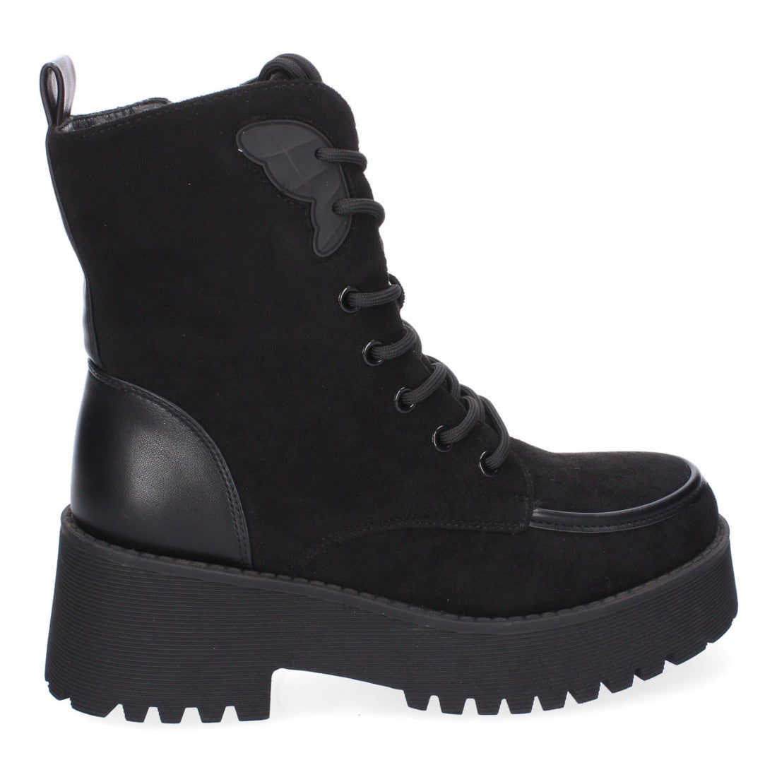 Botines de tacón de mujer con punta redonda