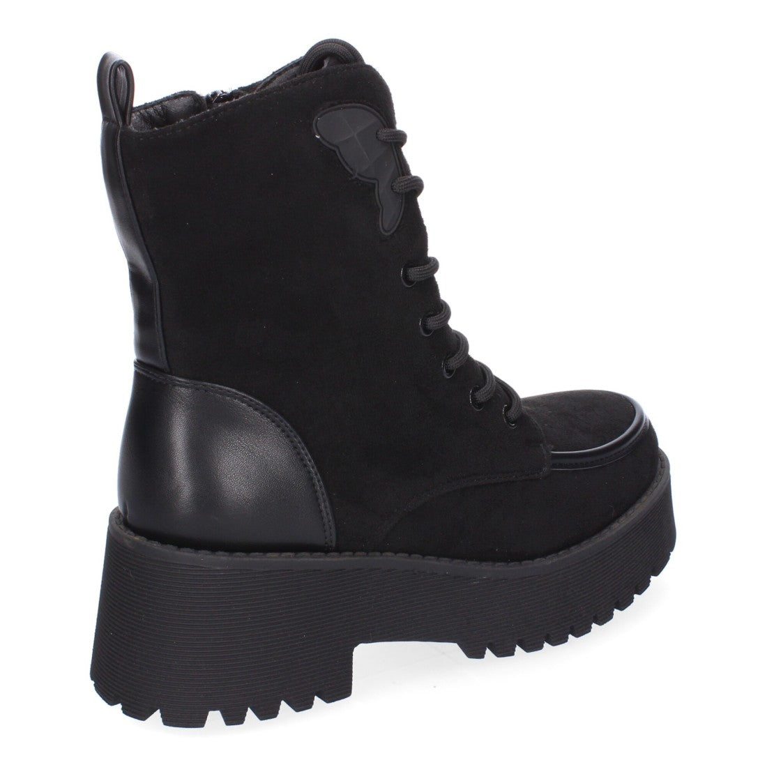 Botines de tacón de mujer con punta redonda