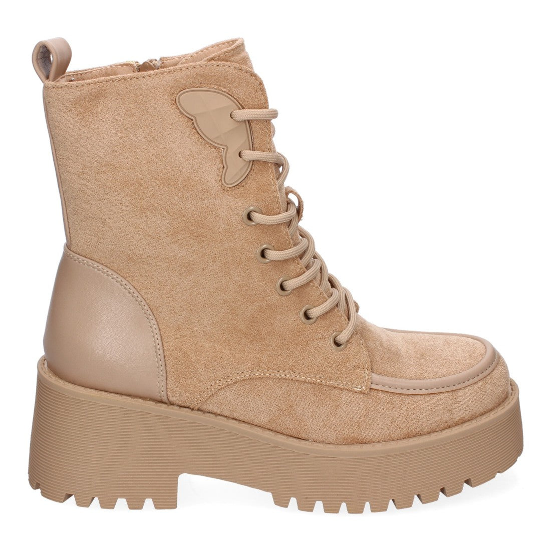 Botines de tacón de mujer con punta redonda