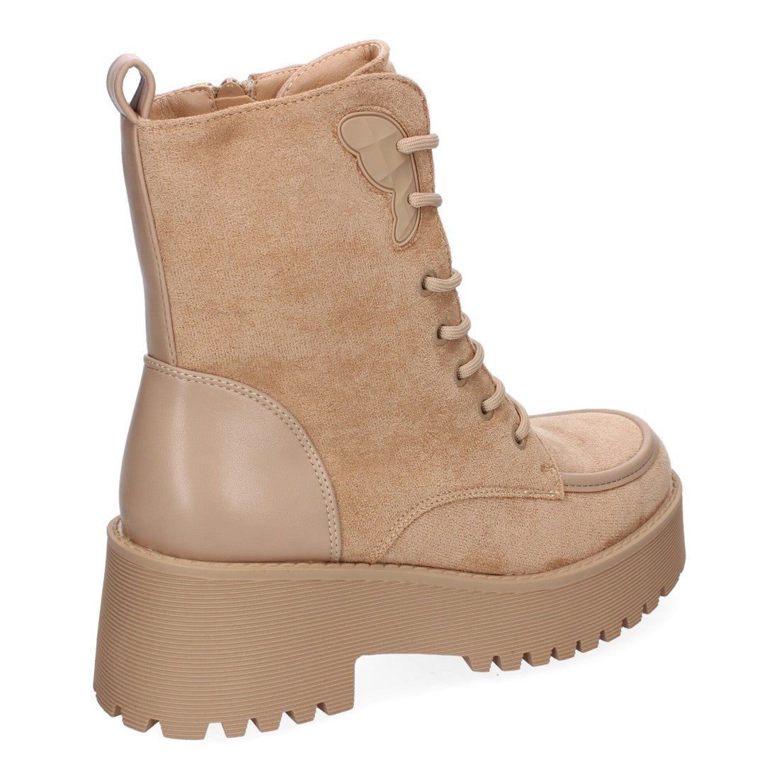 Botines de tacón de mujer con punta redonda