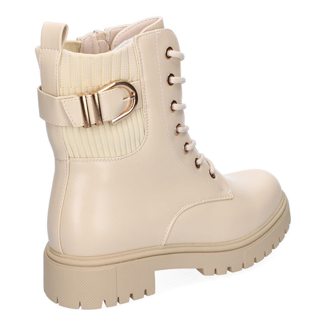 Botines de tacón de mujer con detalle de hebilla