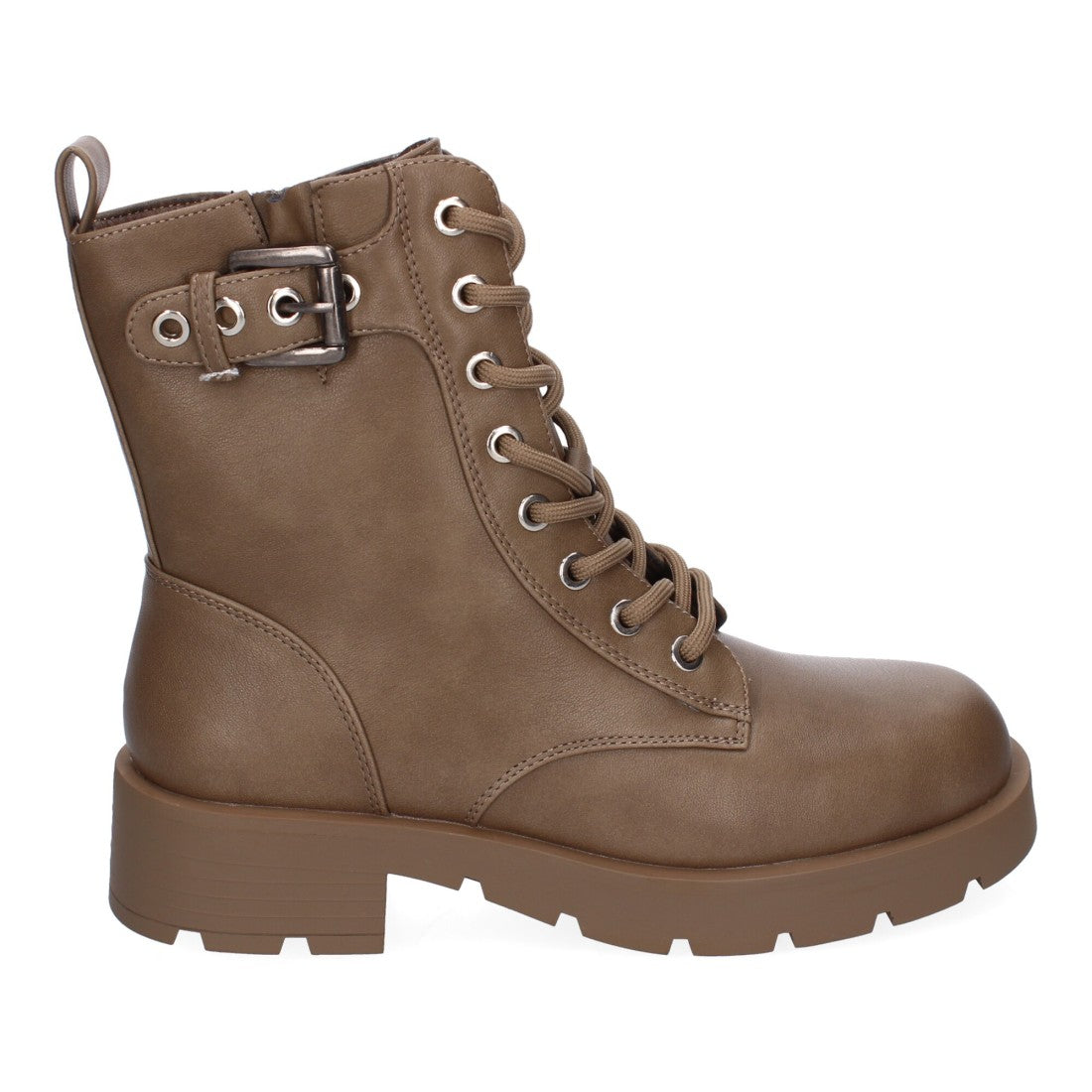 Botines de tacón de mujer con detalle de hebilla