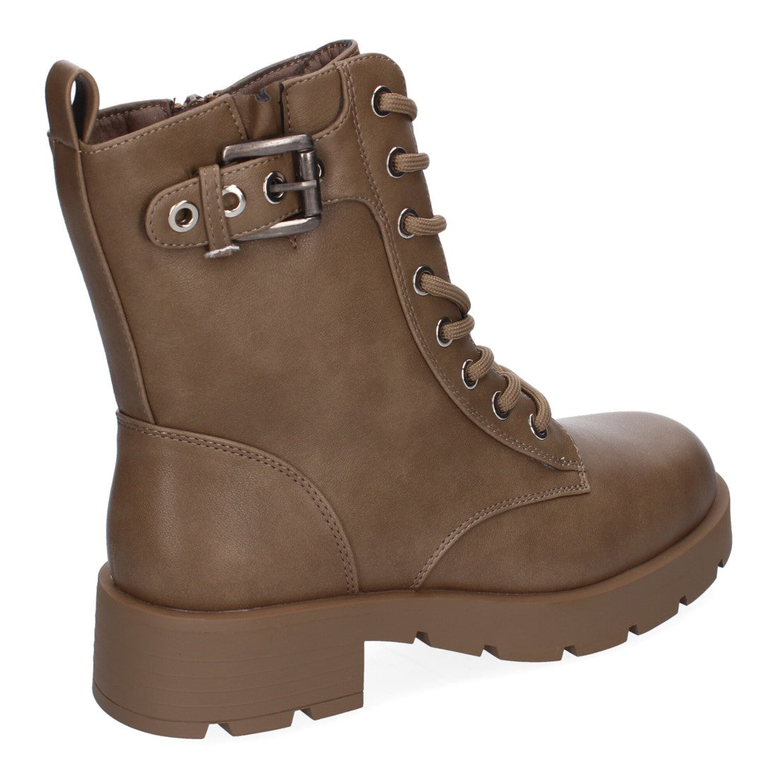 Botines de tacón de mujer con detalle de hebilla