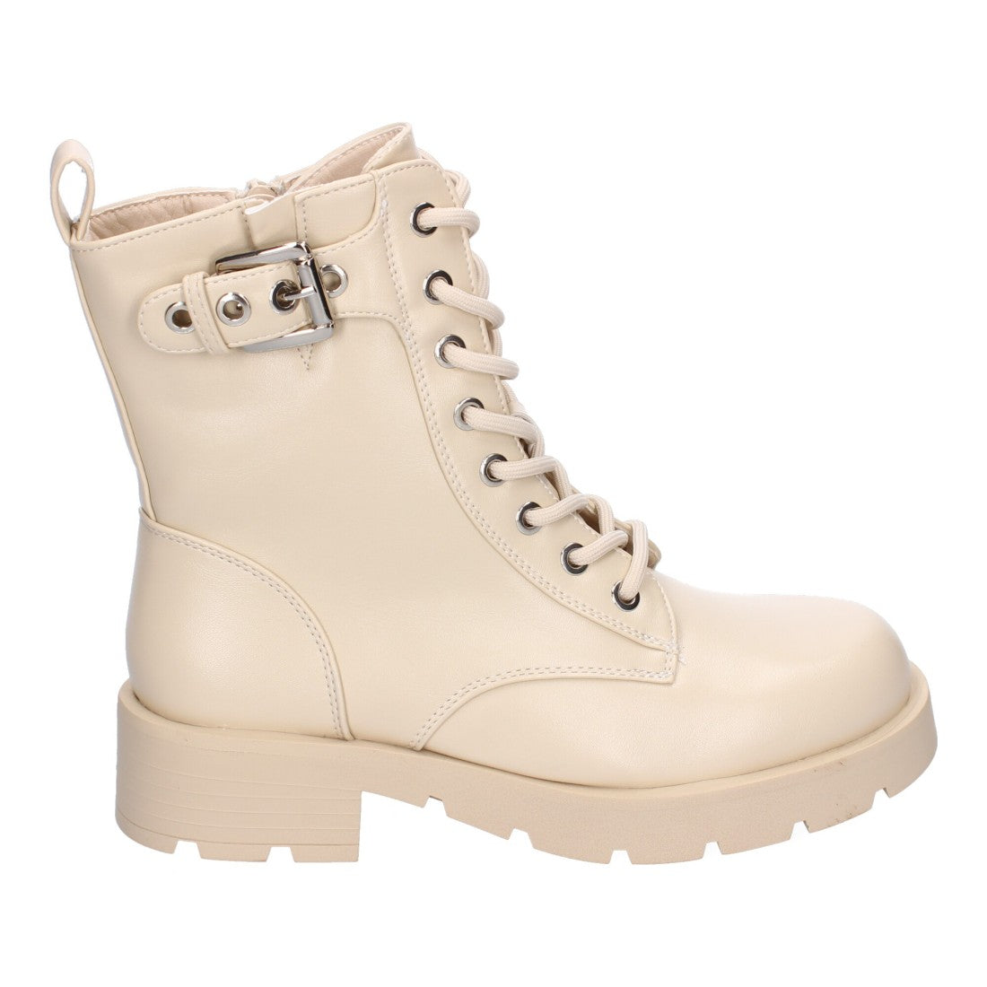 Botines de tacón de mujer con detalle de hebilla