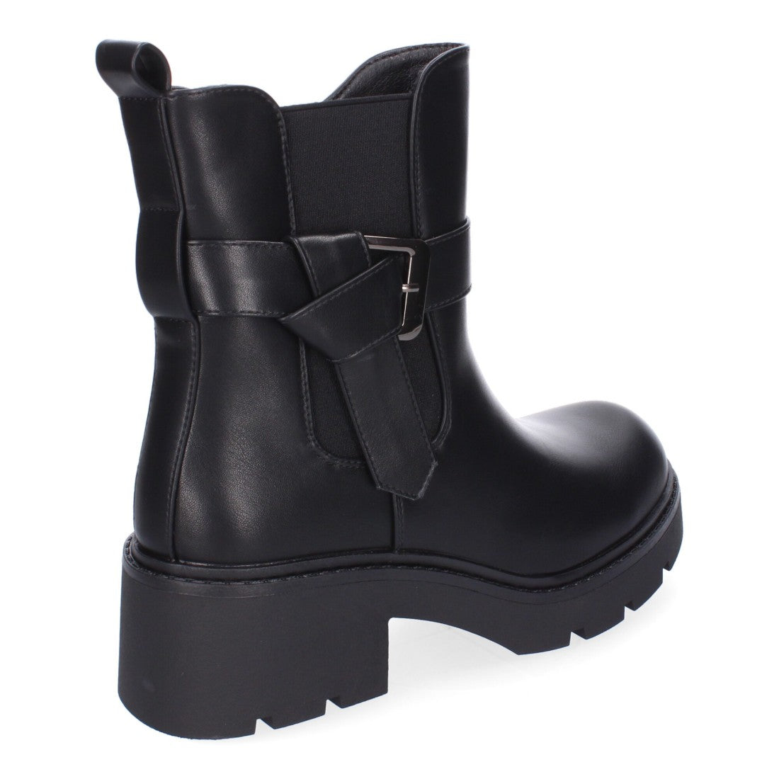 Botines de tacón de mujer con material elástico