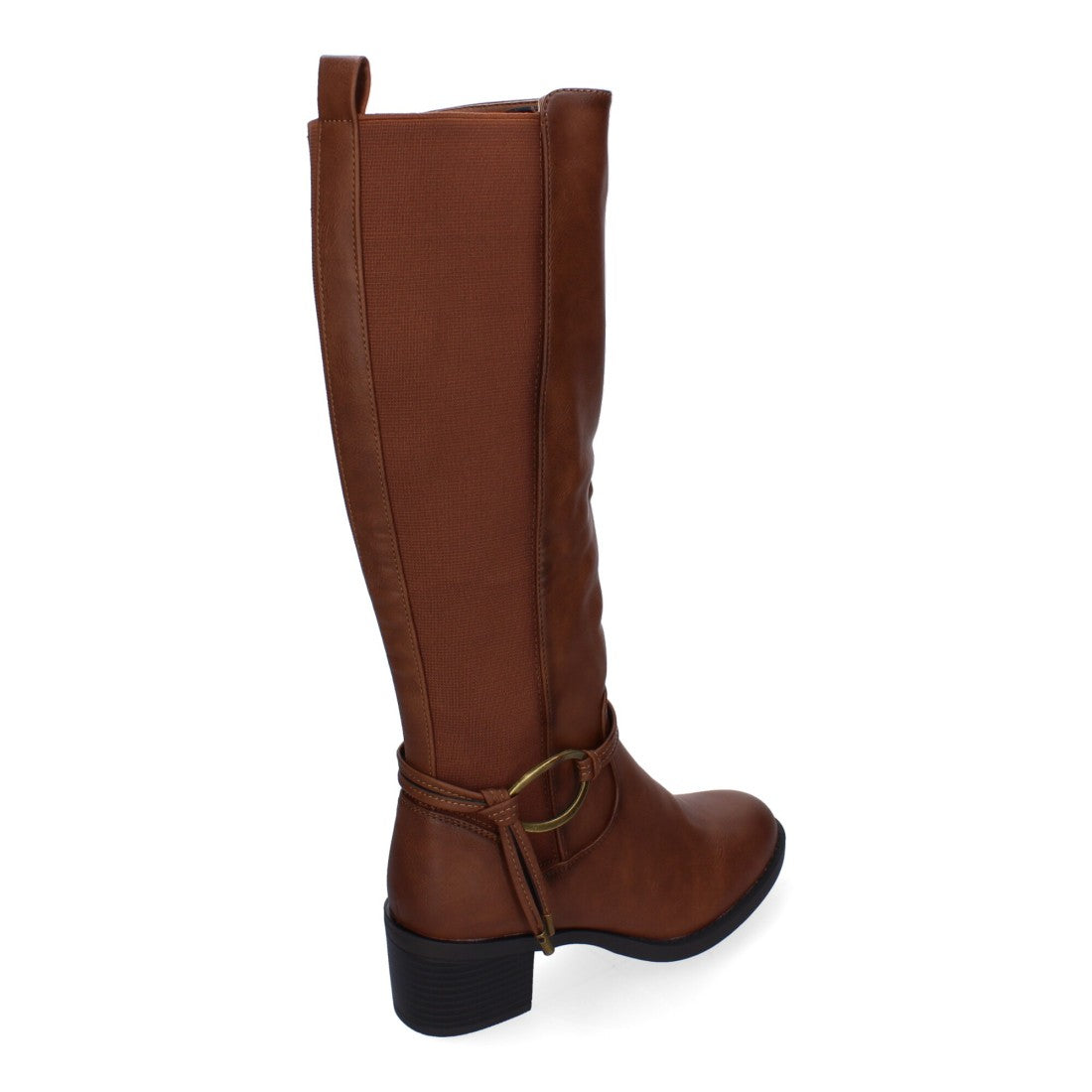 Botas de tacón de mujer con detalle de hebilla