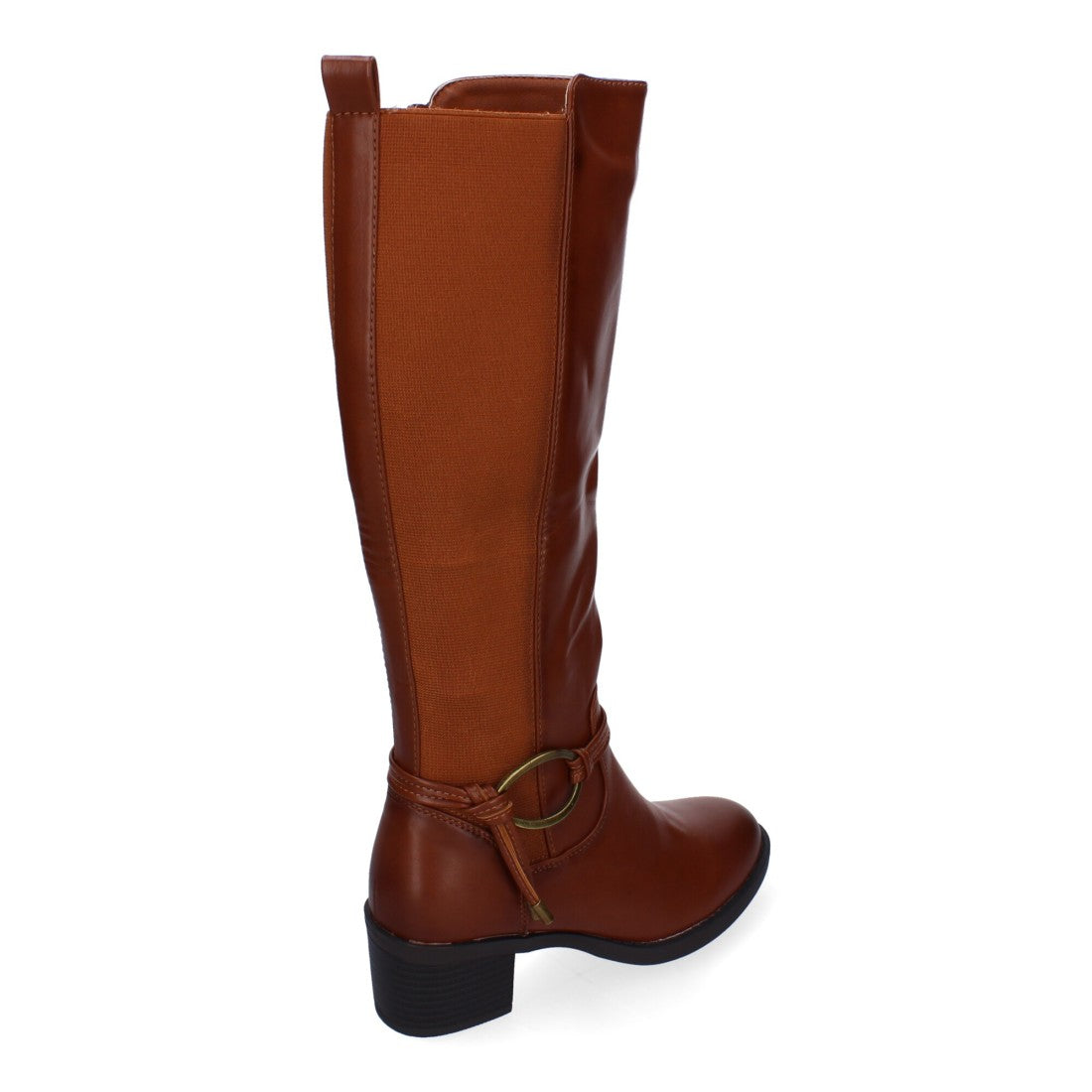 Botas de tacón de mujer con detalle de hebilla