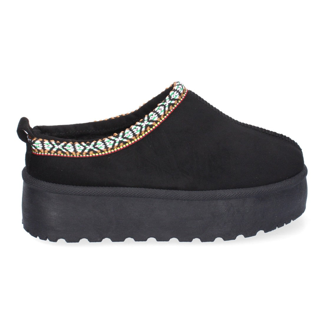 Zapatillas de plataforma de mujer con bordadas