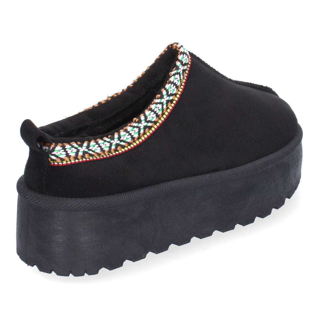 Zapatillas de plataforma de mujer con bordadas