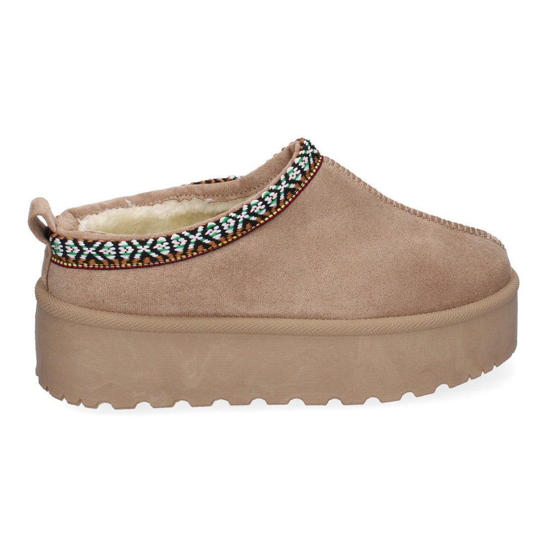 Zapatillas de plataforma de mujer con bordadas