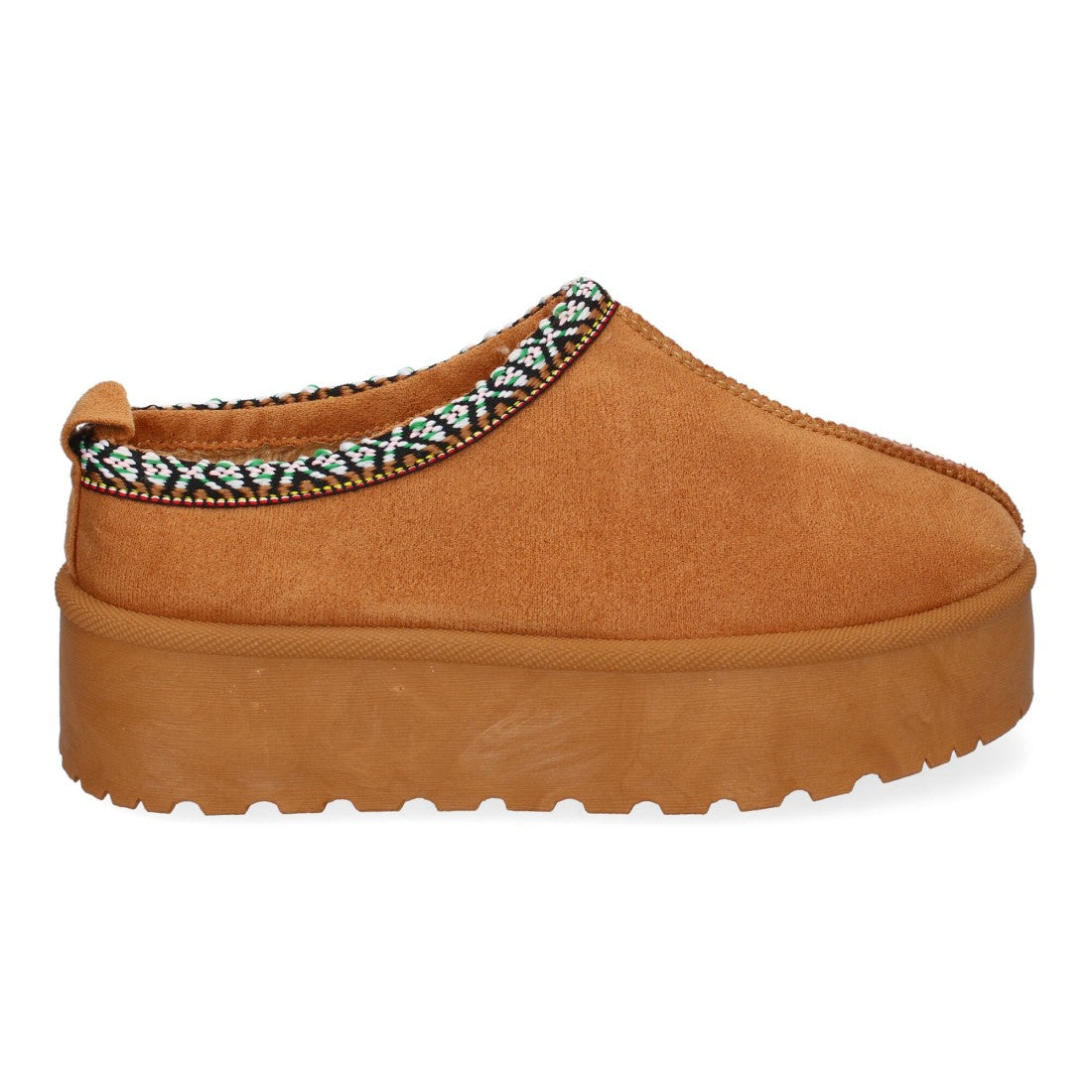 Zapatillas de plataforma de mujer con bordadas