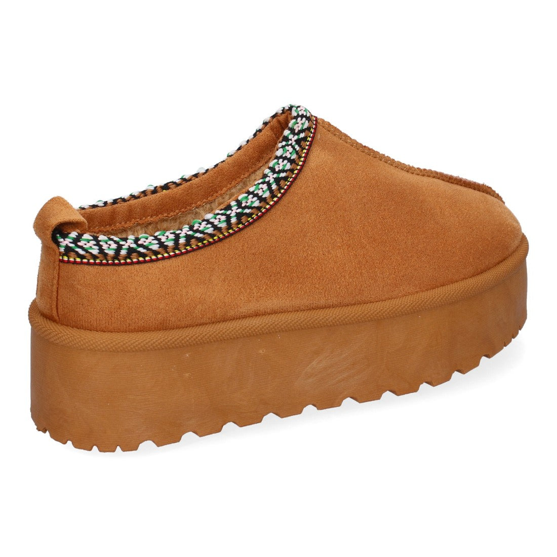 Zapatillas de plataforma de mujer con bordadas