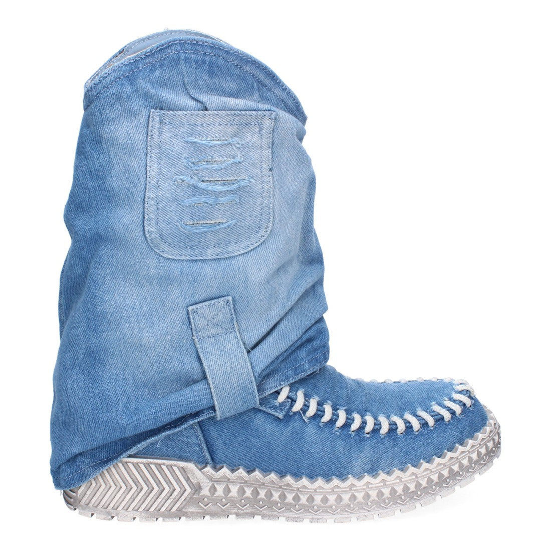 Botines de mujer estilo western - Azul