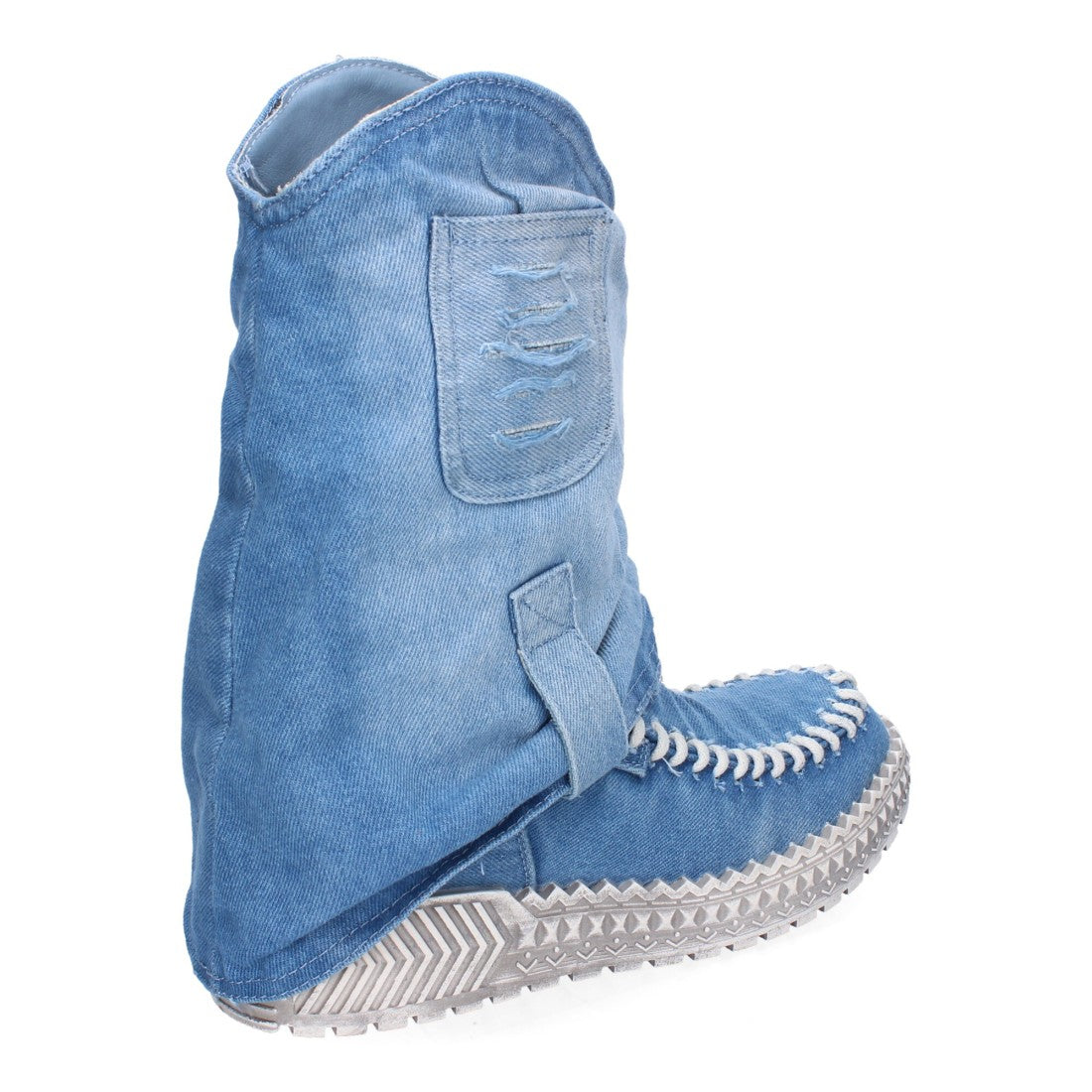 Botines de mujer estilo western - Azul