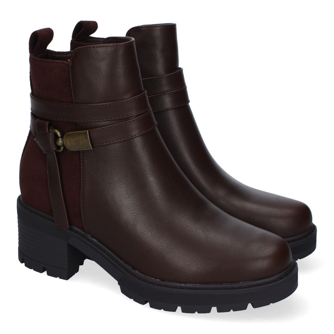 Botines de tacón de mujer