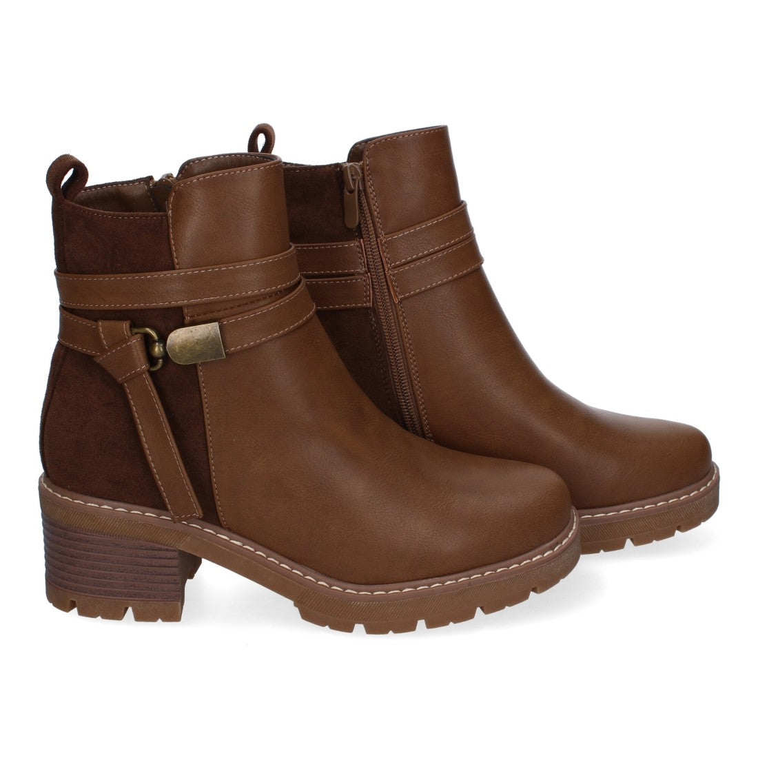 Botines de tacón de mujer